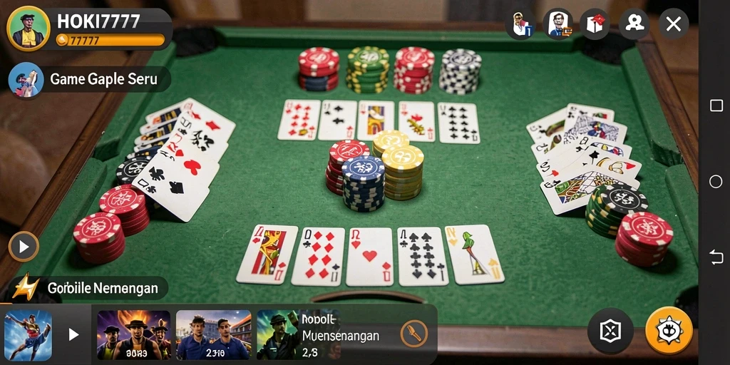 Tampilan gameplay seru HOKI777 saat dimainkan dengan teman.