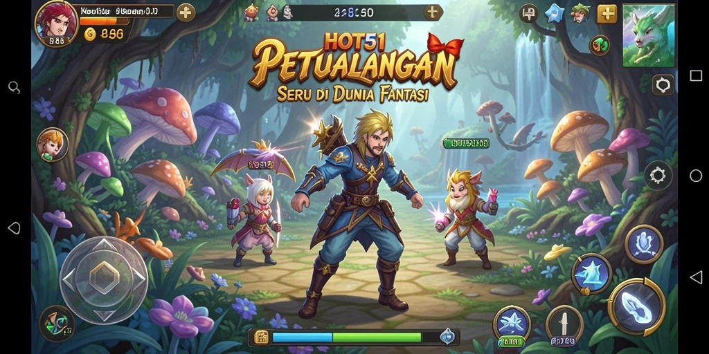 Screenshot gameplay HOT51 memperlihatkan petualangan seru dan dunia yang kaya akan detail.