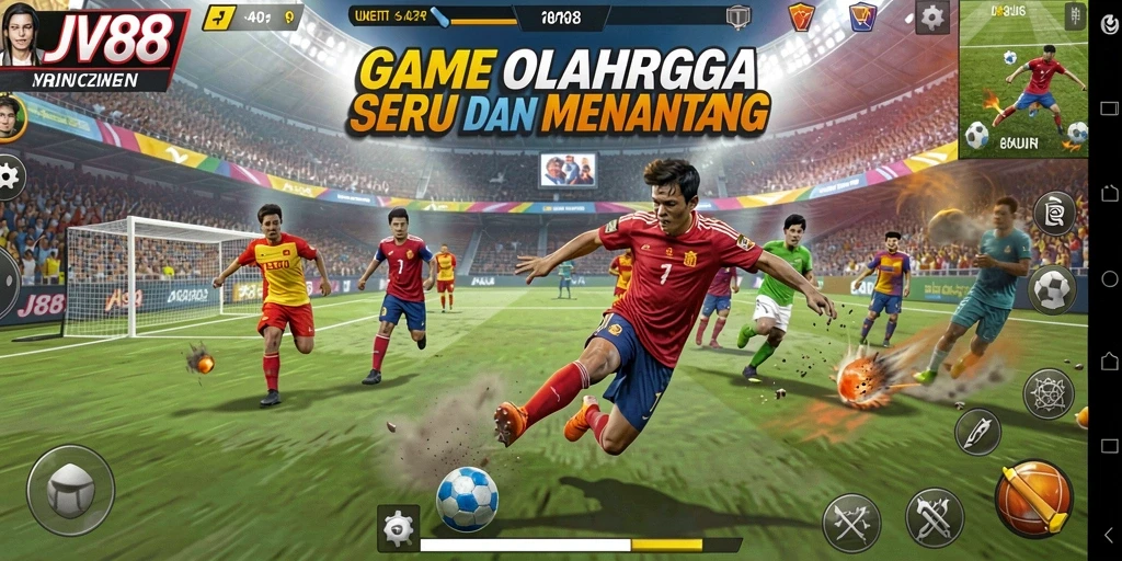 Tampilan menakjubkan dari gameplay olahraga yang mendebarkan.