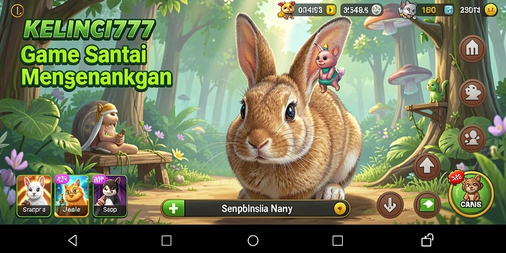 Tampilan menarik dari gameplay KELINCI777 dengan karakter lucu.