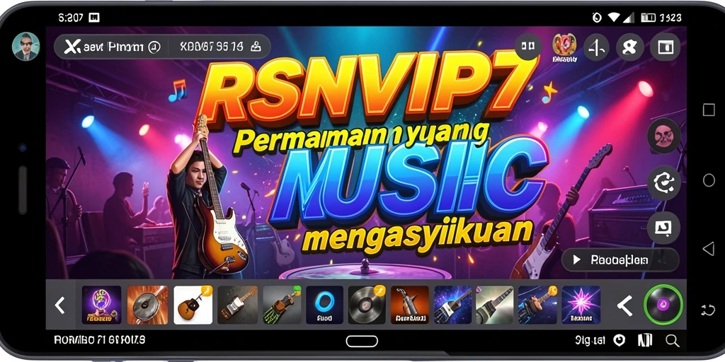 Tampilan gameplay RSNVIP7 yang menarik saat memainkan alat musik.